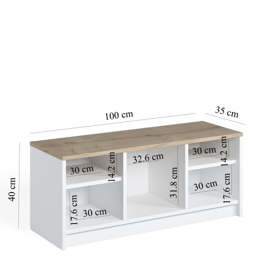 Shoe Cabinet London - White, Sapphire Oak White
Sapphire Oak Shoe Cabinet London - White, Sapphire Oak White
Sapphire Oak