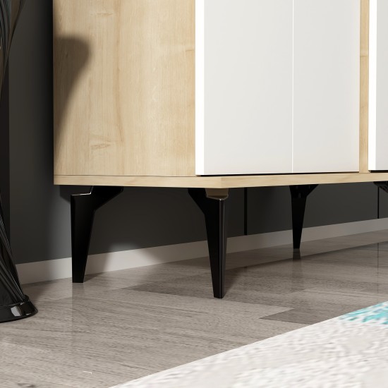 Shoe Cabinet Asimo - Sapphire Oak, White Sapphire Oak
White