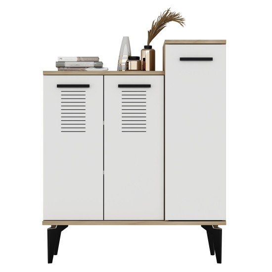 Shoe Cabinet Asimo - Sapphire Oak, White Sapphire Oak
White