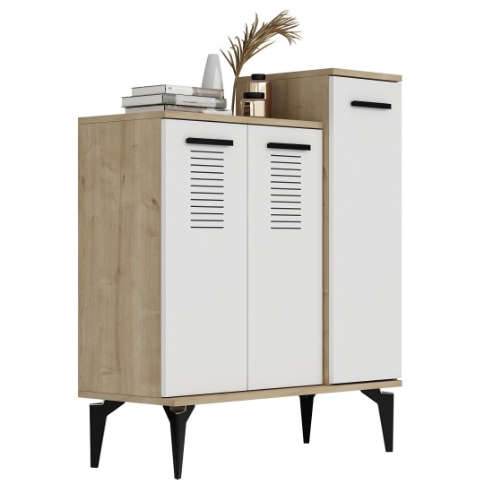 Shoe Cabinet Asimo - Sapphire Oak, White Sapphire Oak
White