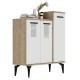 Shoe Cabinet Asimo - Sapphire Oak, White Sapphire Oak
White