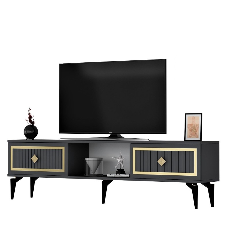 TV Stand Nil - Anthracite, Gold Anthracite
Gold