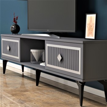 TV Stand Nil - Anthracite, Silver Anthracite
Silver