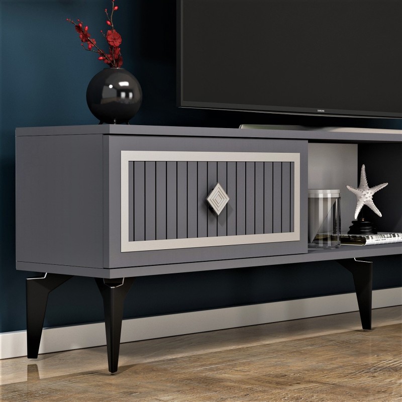TV Stand Nil - Anthracite, Silver Anthracite
Silver