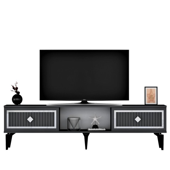 TV Stand Nil - Anthracite, Silver Anthracite
Silver