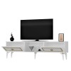 TV Stand Nil - White, Gold White
Gold