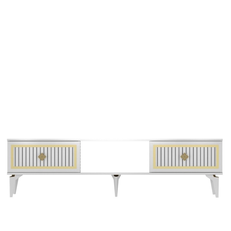 TV Stand Nil - White, Gold White
Gold