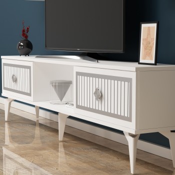 TV Stand Nil - White, Silver White
Silver