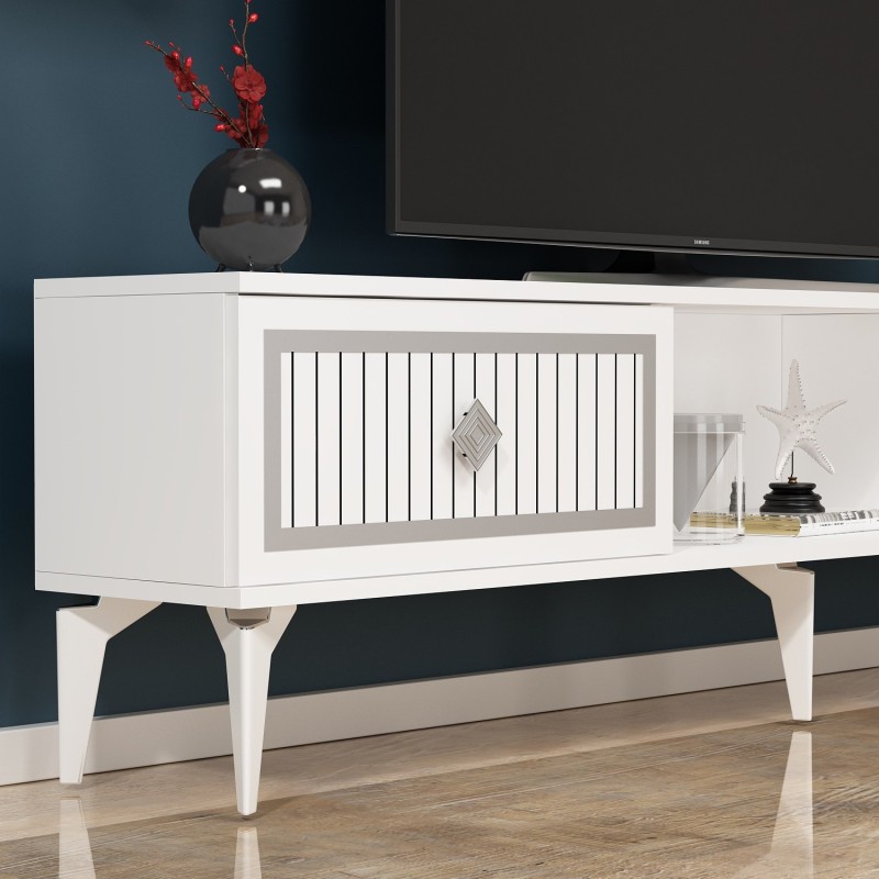 TV Stand Nil - White, Silver White
Silver