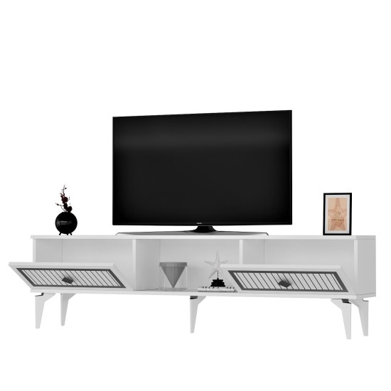 TV Stand Nil - White, Silver White
Silver TV Stand Nil - White, Silver White
Silver