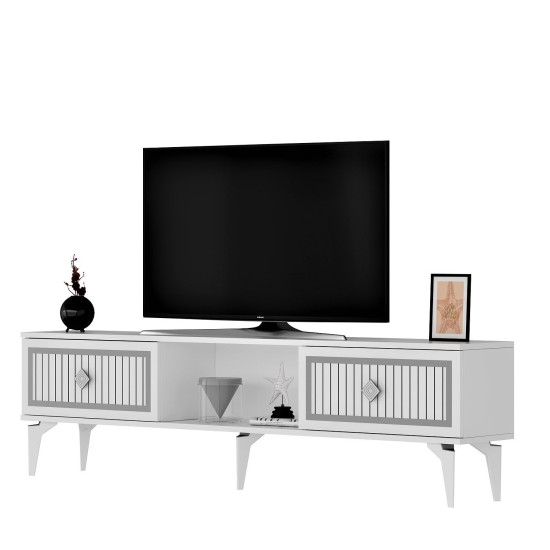 TV Stand Nil - White, Silver White
Silver TV Stand Nil - White, Silver White
Silver