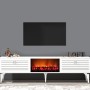 TV Stand Arona Fireplace - White White