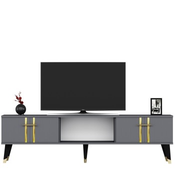 TV Stand Asel - Anthracite, Gold Anthracite
Gold