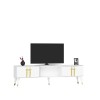 TV Stand Asel - White, Gold White
Gold