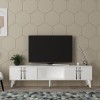 TV Stand Asel - White, Silver White
Silver