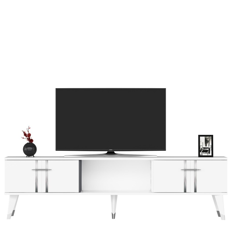 TV Stand Asel - White, Silver White
Silver