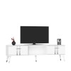 TV Stand Asel - White, Silver White
Silver