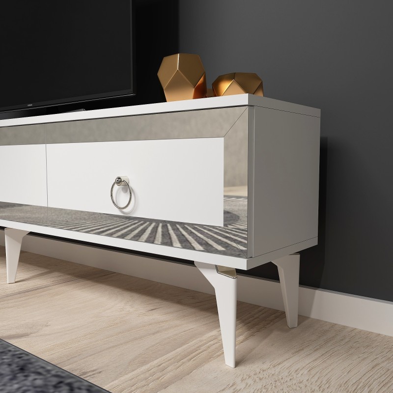 TV Stand Ponny - White, Silver White
Silver