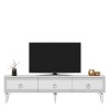 TV Stand Ponny - White, Silver White
Silver