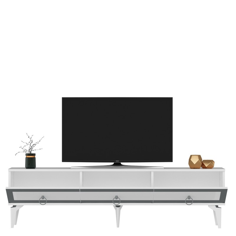 TV Stand Ponny - White, Silver White
Silver