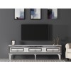TV Stand Karya - White, Silver White
Silver