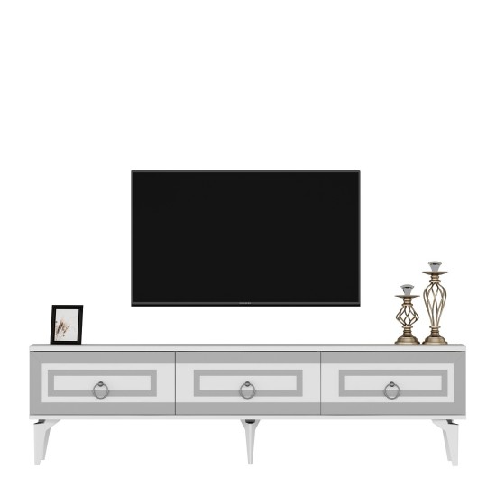 TV Stand Karya - White, Silver White
Silver TV Stand Karya - White, Silver White
Silver