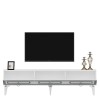 TV Stand Karya - White, Silver White
Silver