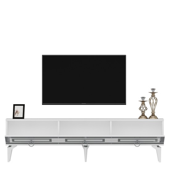 TV Stand Karya - White, Silver White
Silver TV Stand Karya - White, Silver White
Silver