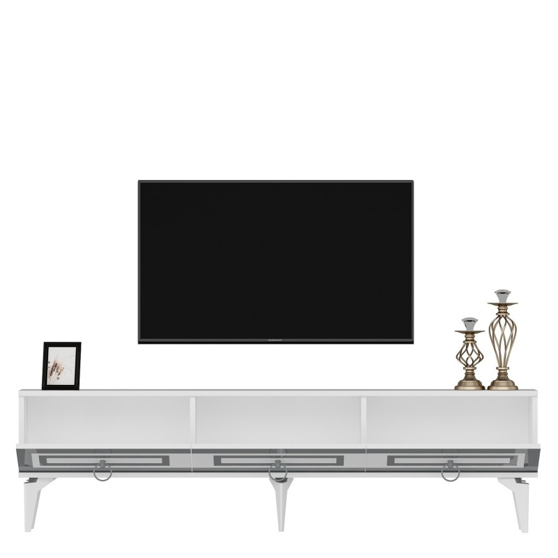 TV Stand Karya - White, Silver White
Silver