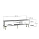 TV Stand Karya - White, Silver White
Silver TV Stand Karya - White, Silver White
Silver