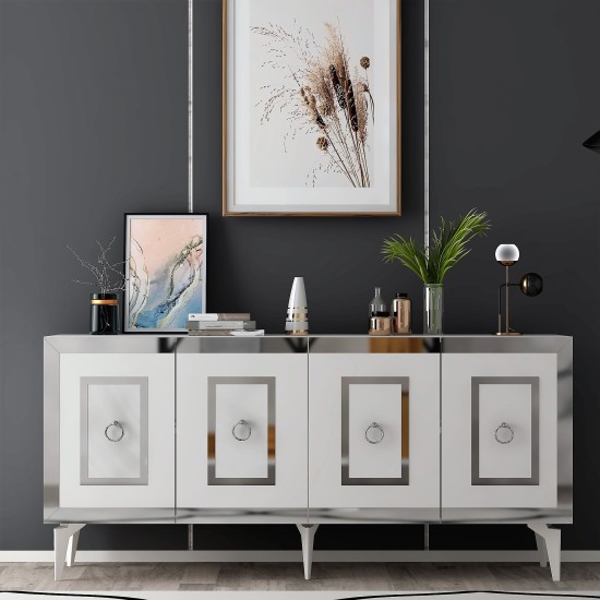 Console Karya - White, Silver White
Silver Console Karya - White, Silver White
Silver