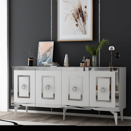 Console Karya - White, Silver White
Silver Console Karya - White, Silver White
Silver