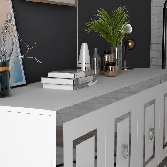 Console Karya - White, Silver White
Silver Console Karya - White, Silver White
Silver