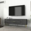 TV Stand Retrol3 - Anthracite, Gold Anthracite
Gold