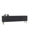 TV Stand Retrol3 - Anthracite, Gold Anthracite
Gold