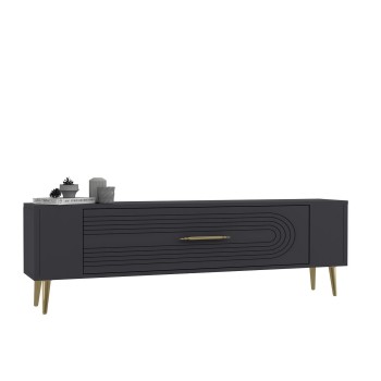 TV Stand Retrol3 - Anthracite, Gold Anthracite
Gold