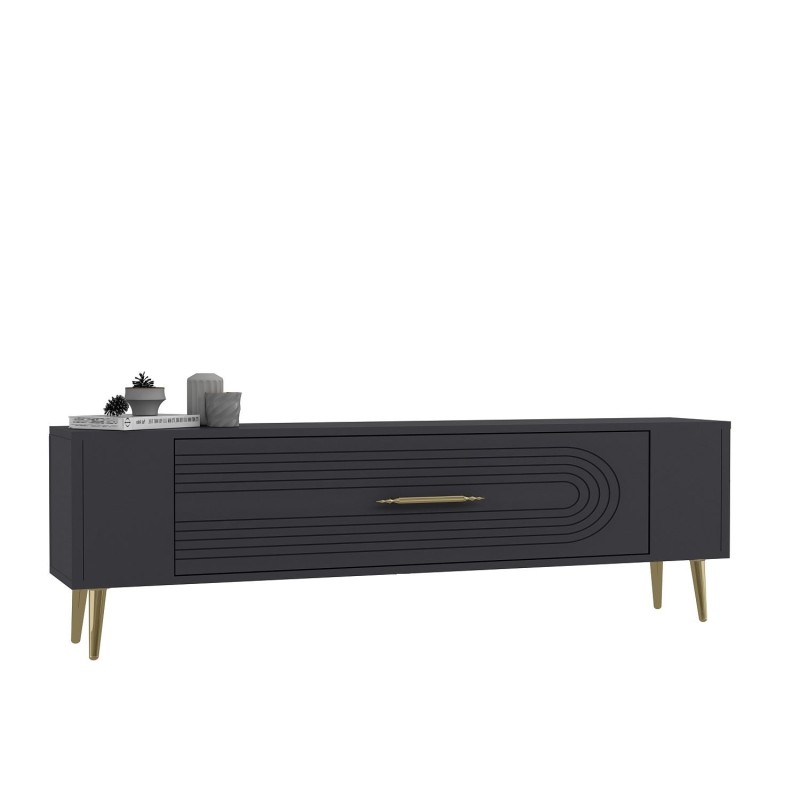 TV Stand Retrol3 - Anthracite, Gold Anthracite
Gold