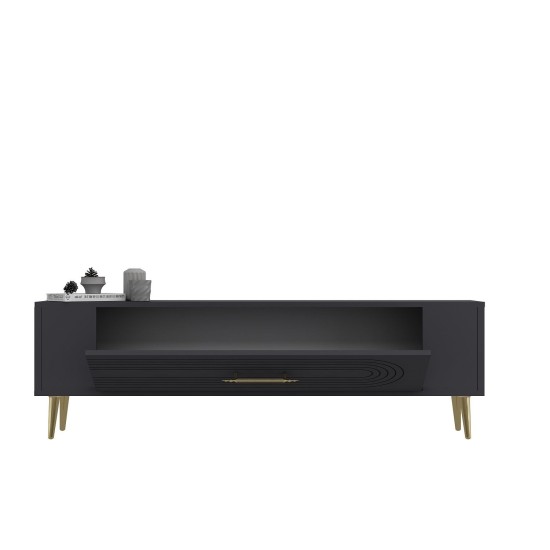 TV Stand Retrol3 - Anthracite, Gold Anthracite
Gold TV Stand Retrol3 - Anthracite, Gold Anthracite
Gold