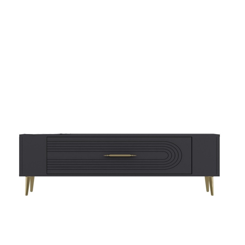 TV Stand Retrol3 - Anthracite, Gold Anthracite
Gold