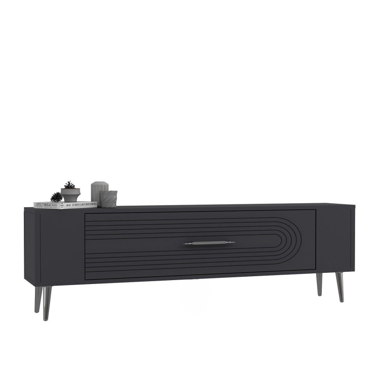TV Stand Retrol3 - Anthracite, Silver Anthracite
Silver