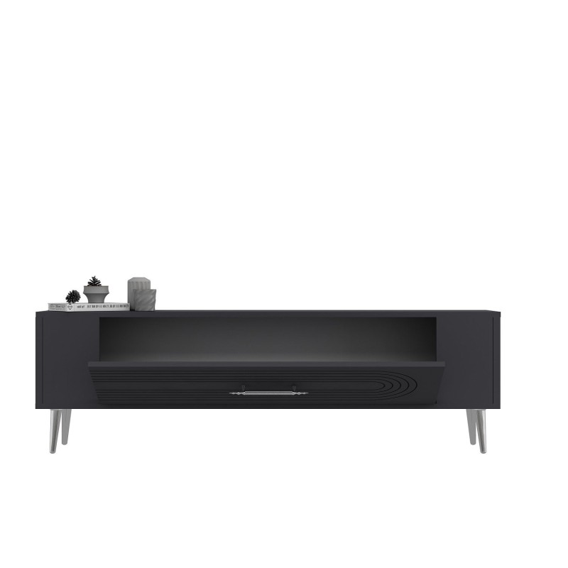 TV Stand Retrol3 - Anthracite, Silver Anthracite
Silver