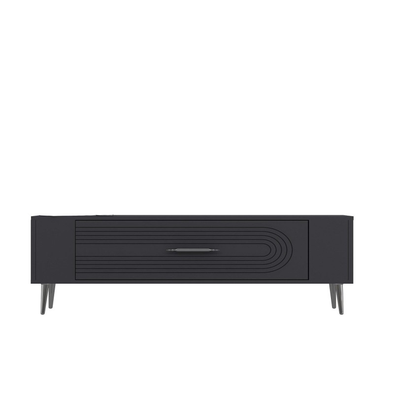 TV Stand Retrol3 - Anthracite, Silver Anthracite
Silver