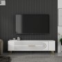 TV Stand Retrol3 - White, Gold White
Gold
