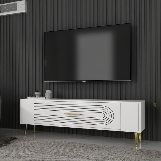 TV Stand Retrol3 - White, Gold White
Gold TV Stand Retrol3 - White, Gold White
Gold