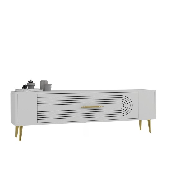 TV Stand Retrol3 - White, Gold White
Gold TV Stand Retrol3 - White, Gold White
Gold