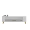 TV Stand Retrol3 - White, Gold White
Gold