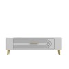 TV Stand Retrol3 - White, Gold White
Gold