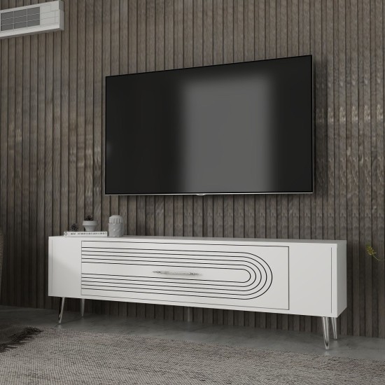 TV Stand Retrol3 - White, Silver White
Silver TV Stand Retrol3 - White, Silver White
Silver