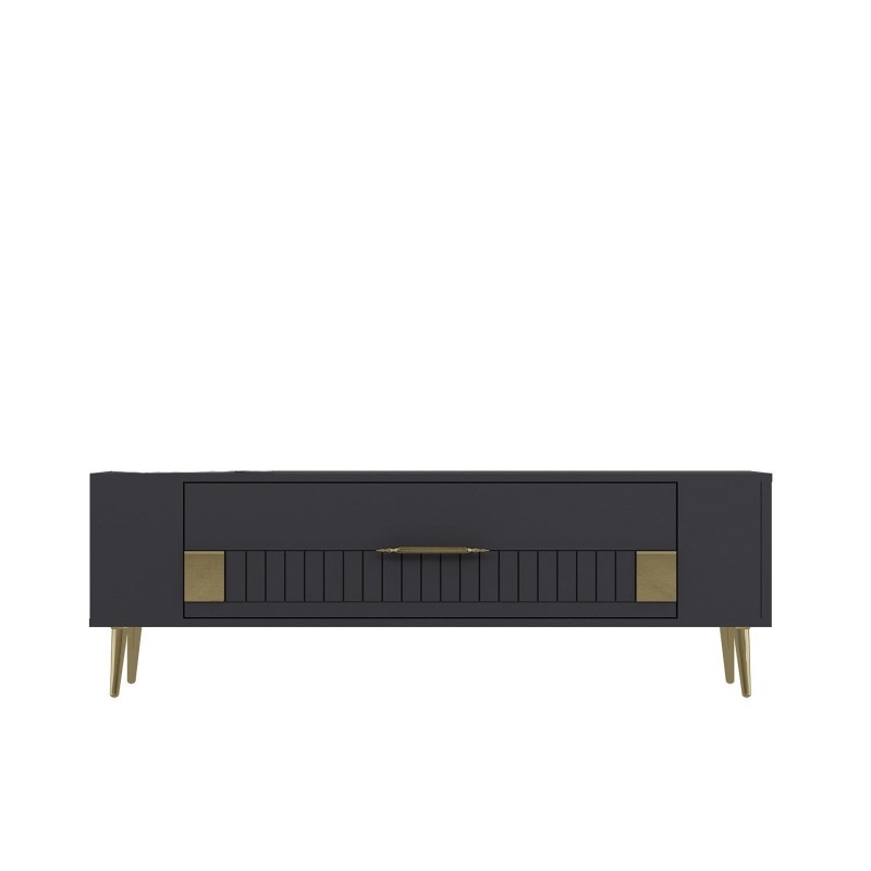 TV Stand Retrolp4 - Anthracite, Gold Anthracite
Gold