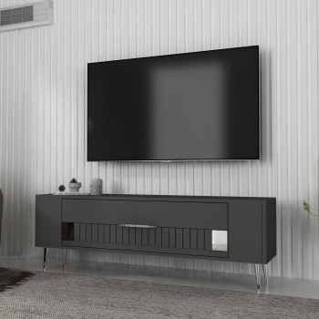 TV Stand Retrolp4 - Anthracite, Silver Anthracite
Silver